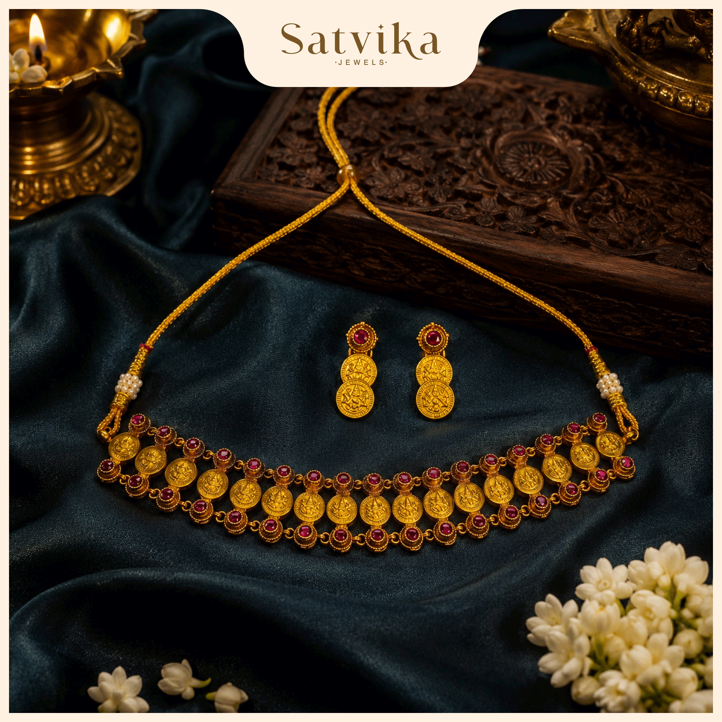 Heritage Antique Gold Coin Choker Set