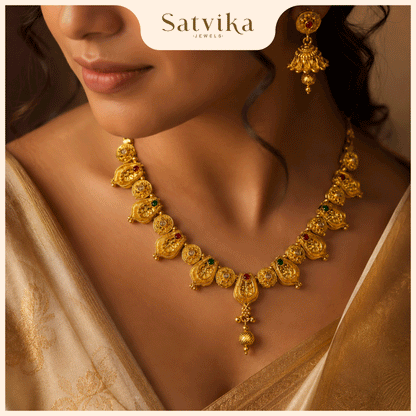 Antique Naga Motif Bridal Necklace