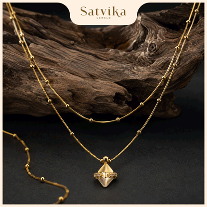 Celestial Charm Layered Pendant Necklace