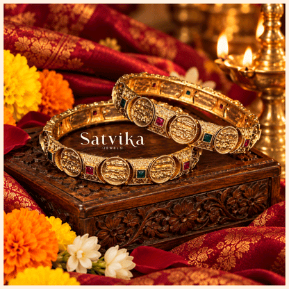 Divine Lakshmi Coin Motif Heritage Kada