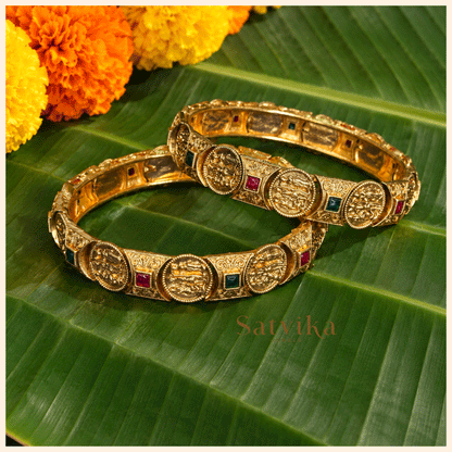 Divine Lakshmi Coin Motif Heritage Kada