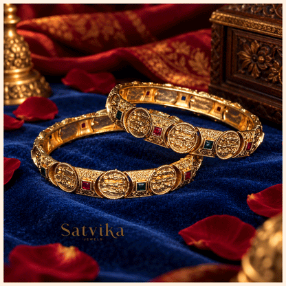 Divine Lakshmi Coin Motif Heritage Kada