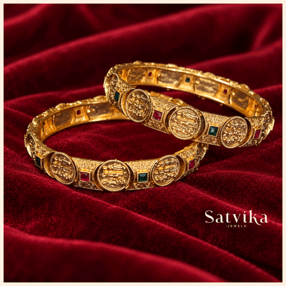 Divine Lakshmi Coin Motif Heritage Kada