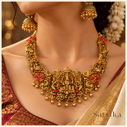 Divine Lakshmi Heritage Temple Jewellery Set