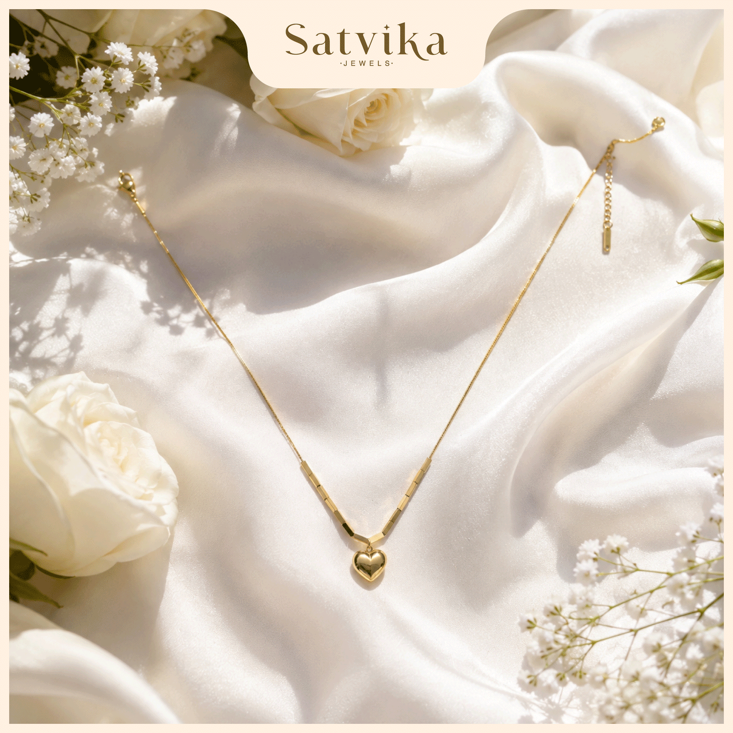 Eternal Heart Gold Pendant Necklace