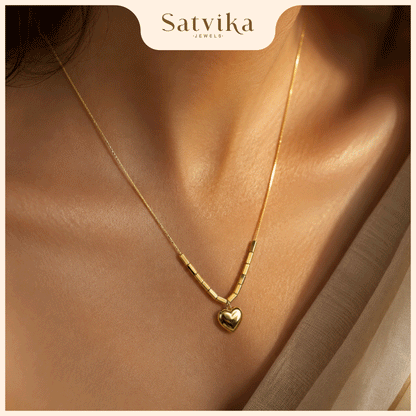 Eternal Heart Gold Pendant Necklace