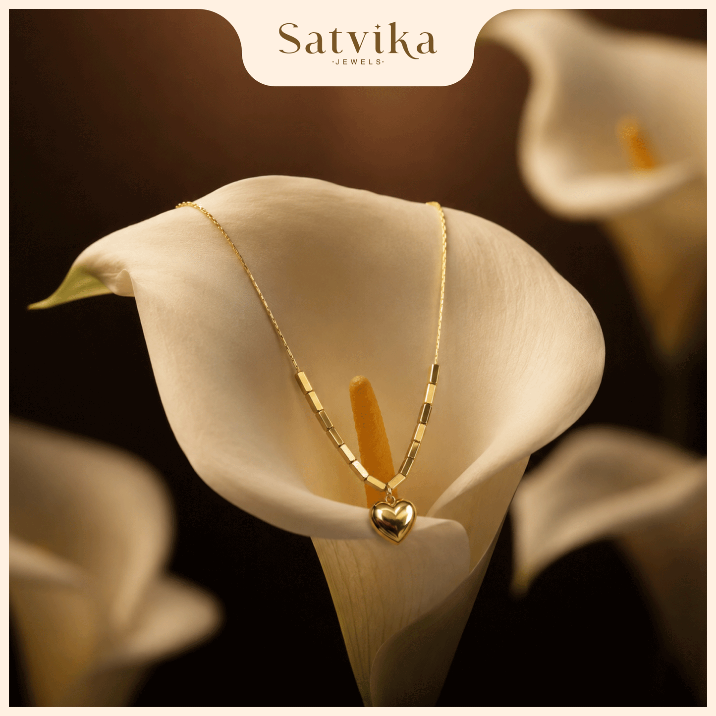 Eternal Heart Gold Pendant Necklace
