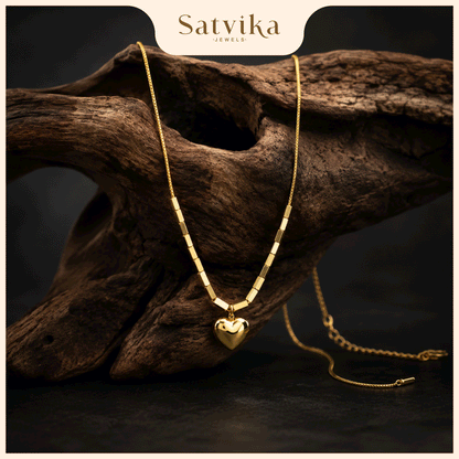 Eternal Heart Gold Pendant Necklace