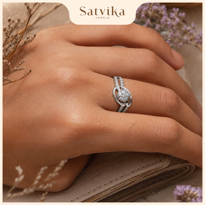 Luminous Pave Diamond Statement Ring