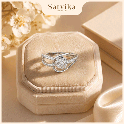 Luminous Pave Diamond Statement Ring