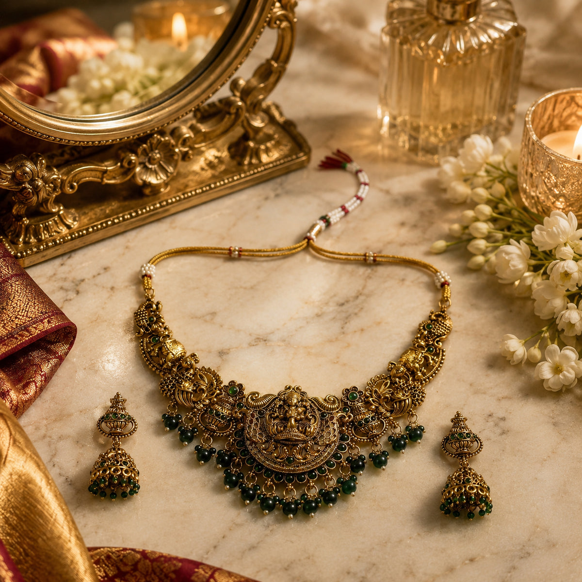 Regal Lakshmi Heritage Temple Necklace