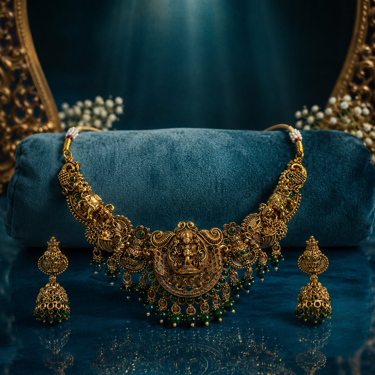 Regal Lakshmi Heritage Temple Necklace