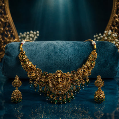 Regal Lakshmi Heritage Temple Necklace