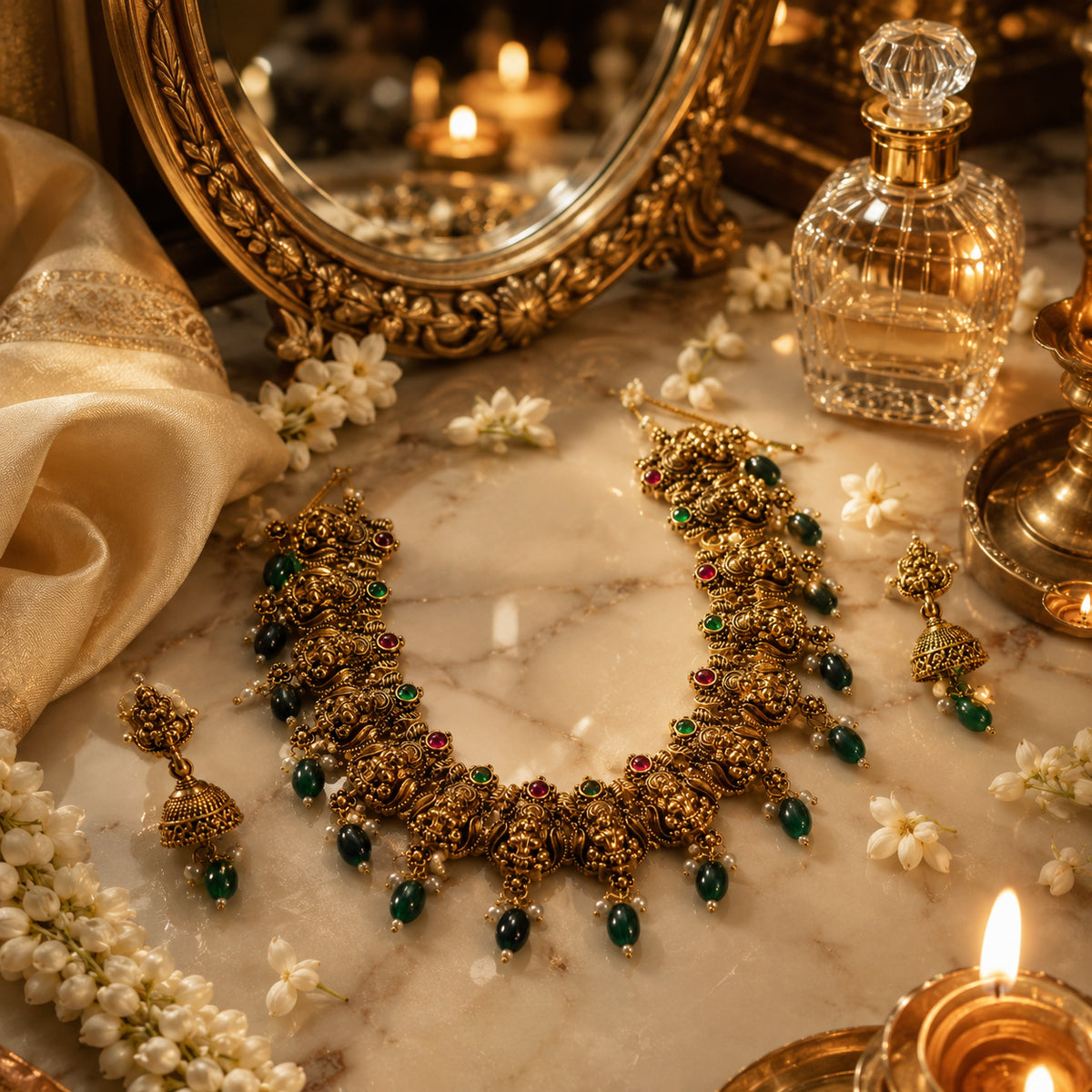 Regal Lakshmi Kundan Heritage Necklace