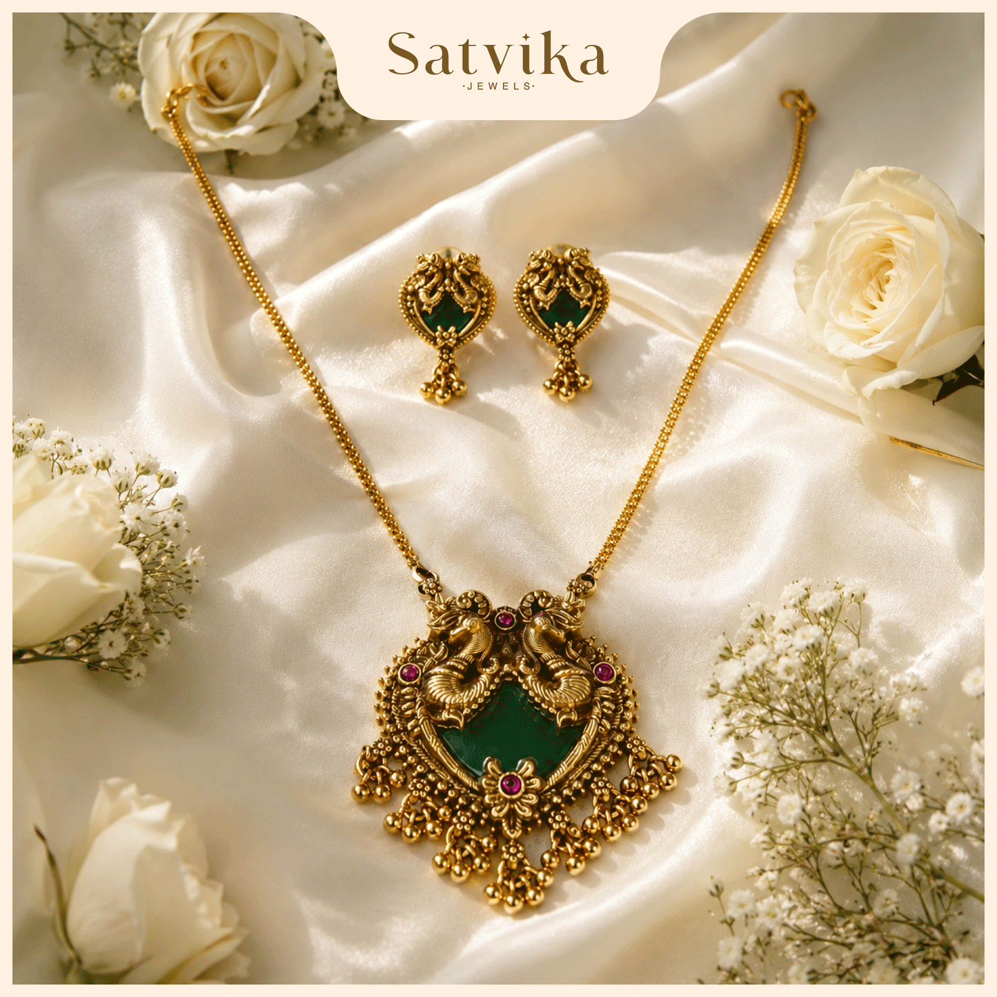 Royal Kerala Heritage Palakka Pendant