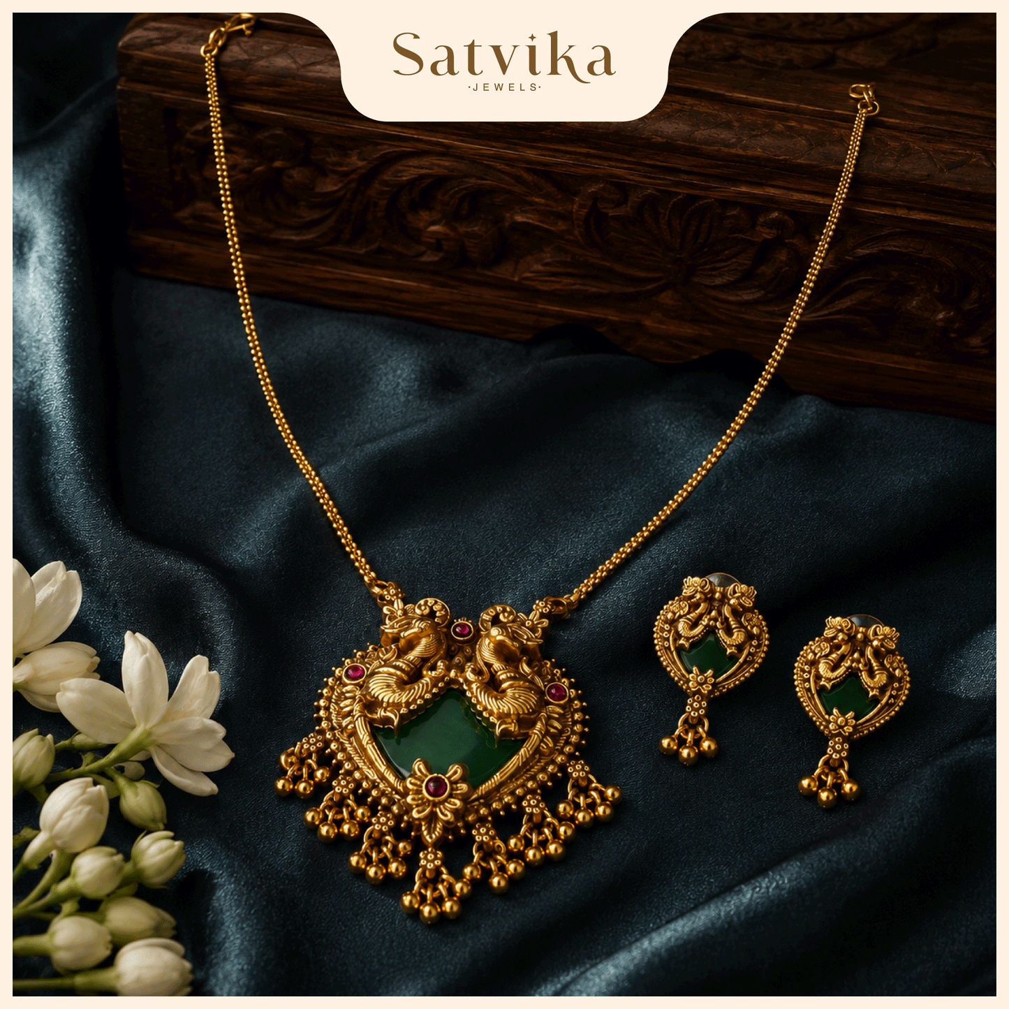 Royal Kerala Heritage Palakka Pendant