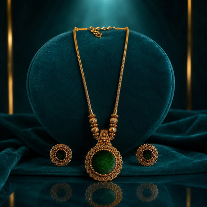 Royal Chakara Enamel Heritage Chain Set