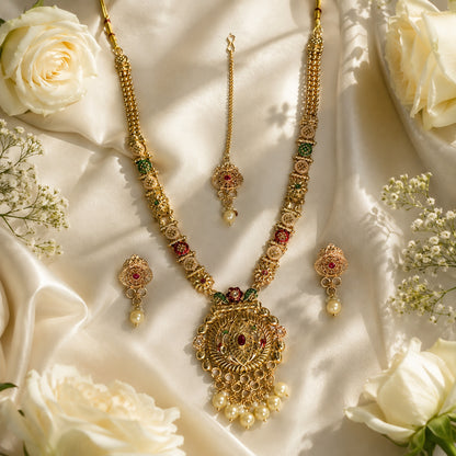Royal Heirloom Gold Long Necklace Set