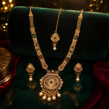 Royal Heirloom Gold Long Necklace Set