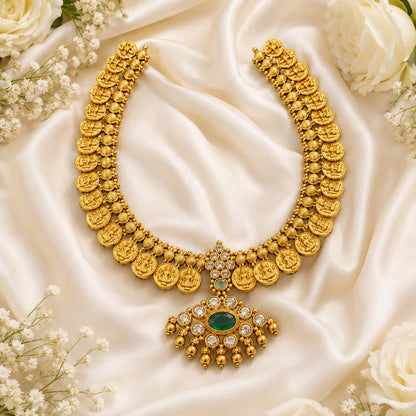 Royal Lakshmi Coin Bridal Temple Necklace
